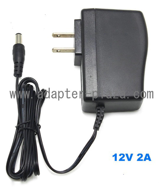 New 12V 2A 12J-2424-F AC Adapter for Router CCTV IP Camera LED String Light Breast Pump 5.5 mm x 2.1 mm
